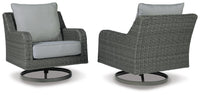 Elite Park - Swivel Lounge With Cushion - Gray
