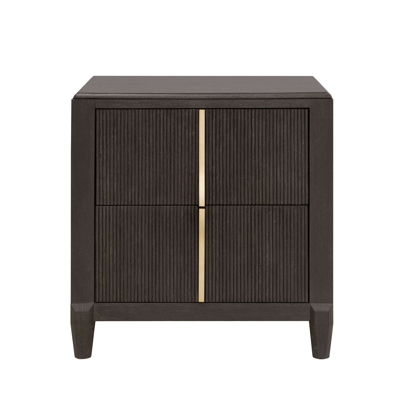 West End Loft - 2-Drawer Nightstand with USB-C Outlets - Brown