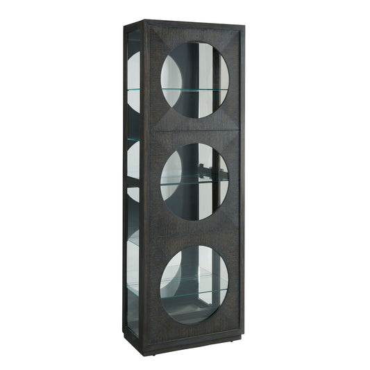 Pulaski Accents - Side Entry Curio Cabinet - Dark Wood
