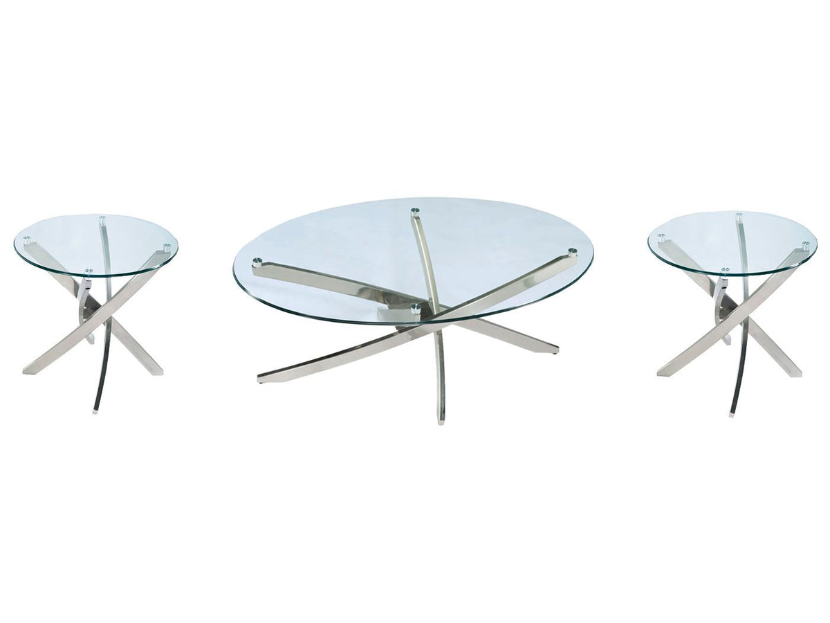 Zila - Oval Cocktail Table Set