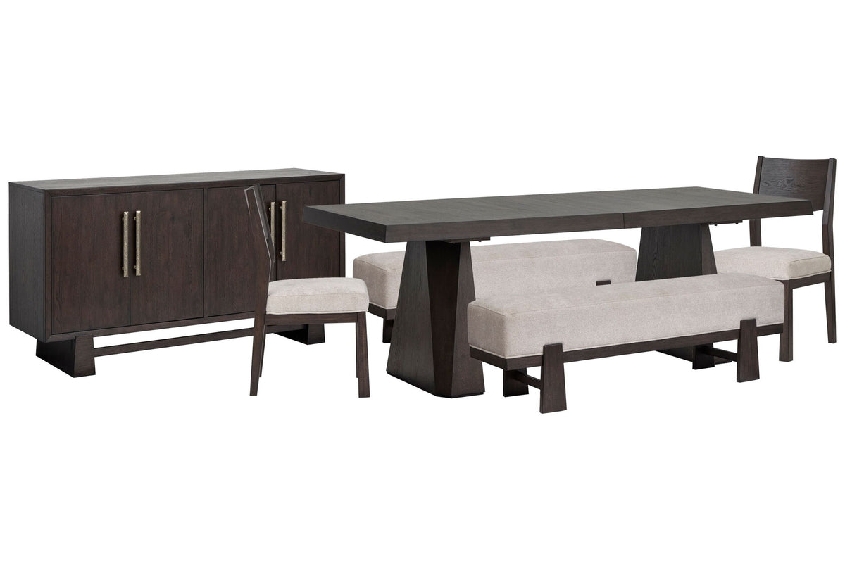 Tauren - Double Pedestal Dining Table Set