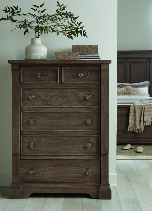 Lawson's Creek - 5-Drawer Chest - Dark Brown