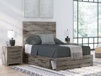 Graystorm - Panel Bed With Storage