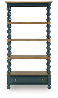 Finnworth - Bookcase - Blue / Brown