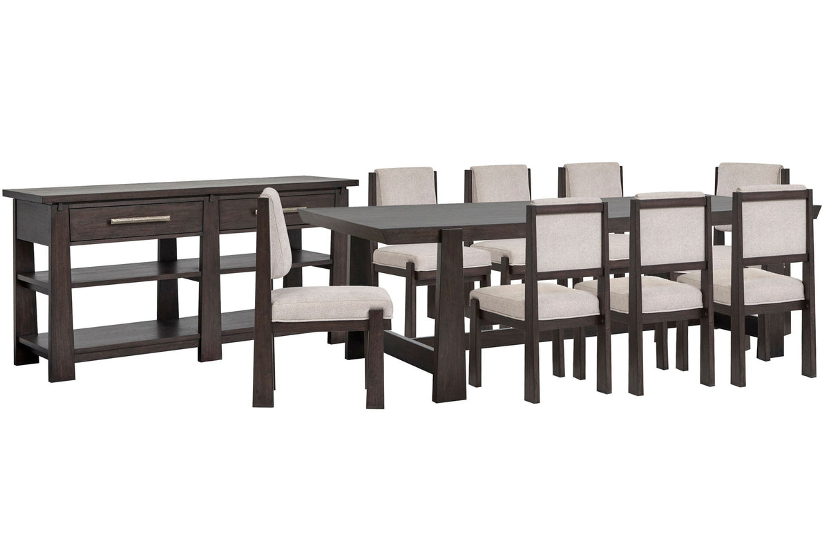 Tauren - Trestle Dining Table Set