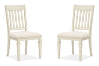 Newport - Dining Side Chair With Upholstered Seat (Set of 2) - Alabaster