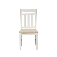 Summerville - Slat Back Side Chair - Soft White Wash / Wirebrushed Gray