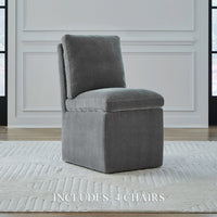 Accent Dining - Accent Dining Chair With Casters