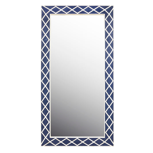 Pulaski Accents - Navy Blue Floor Mirror - Blue