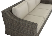 Jones - Outdoor Resin Wicker Sofa - Brown