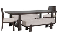 Tauren - Trestle Dining Table Set