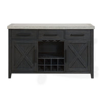 Axel - Server - Light Gray / Espresso