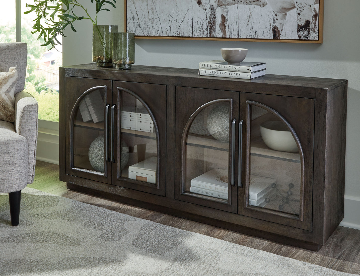 Dreley - Grayish Brown - Accent Cabinet