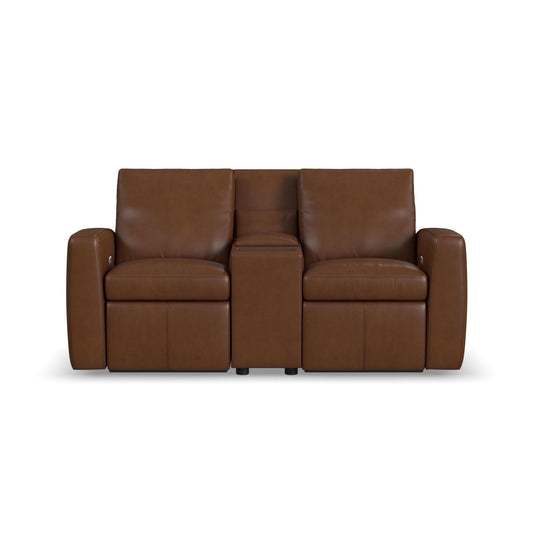 Aria - Power Reclining Loveseat With Console