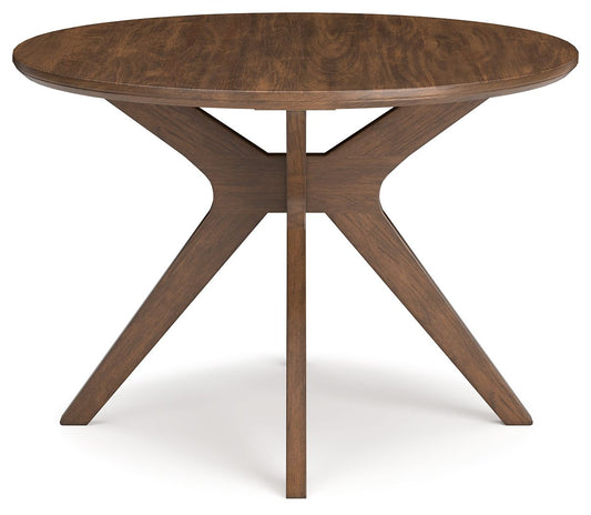 Lyncott - Brown - Round Dining Room Table