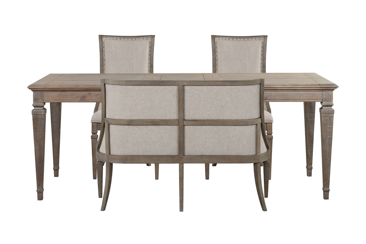 Lancaster - 4 Piece Extendable Rectangular Dining Table Set