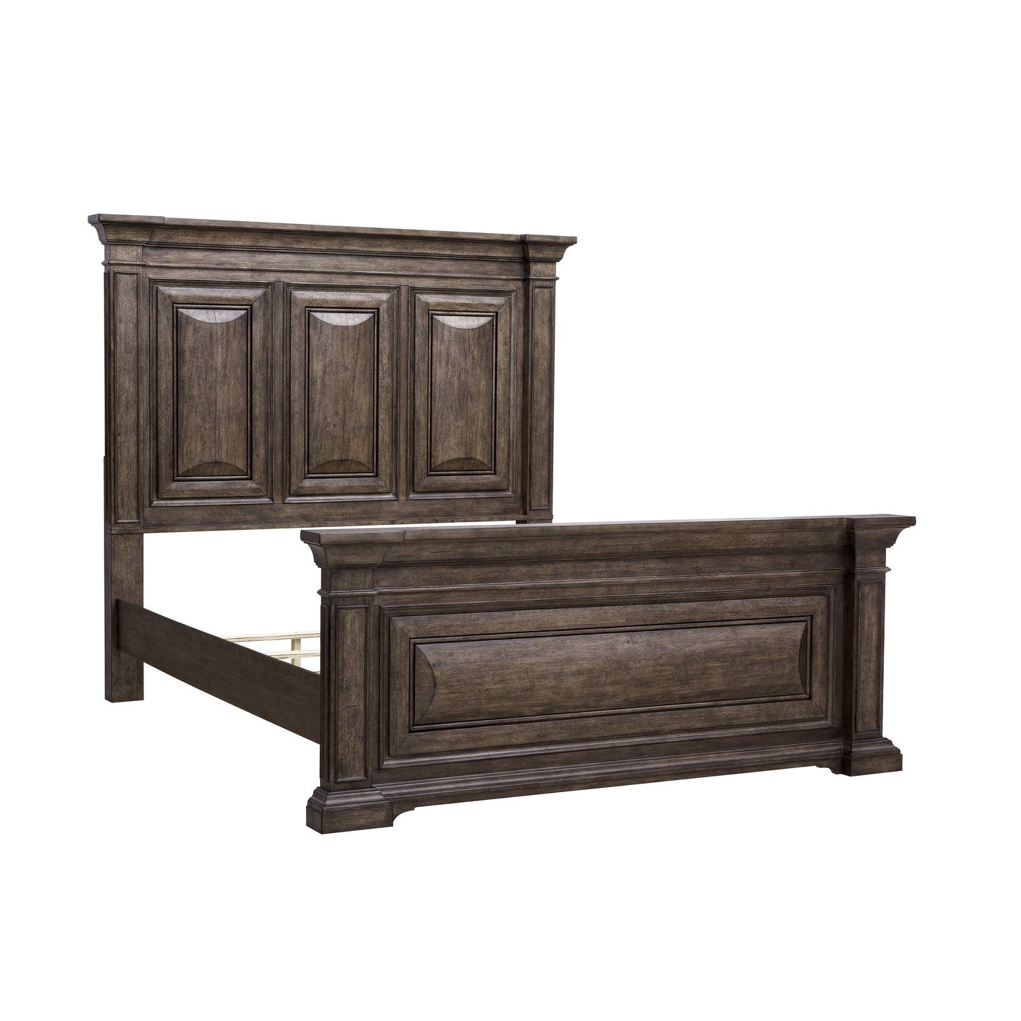 Woodbury - Queen Panel Bed - Cowboy Boots Brown