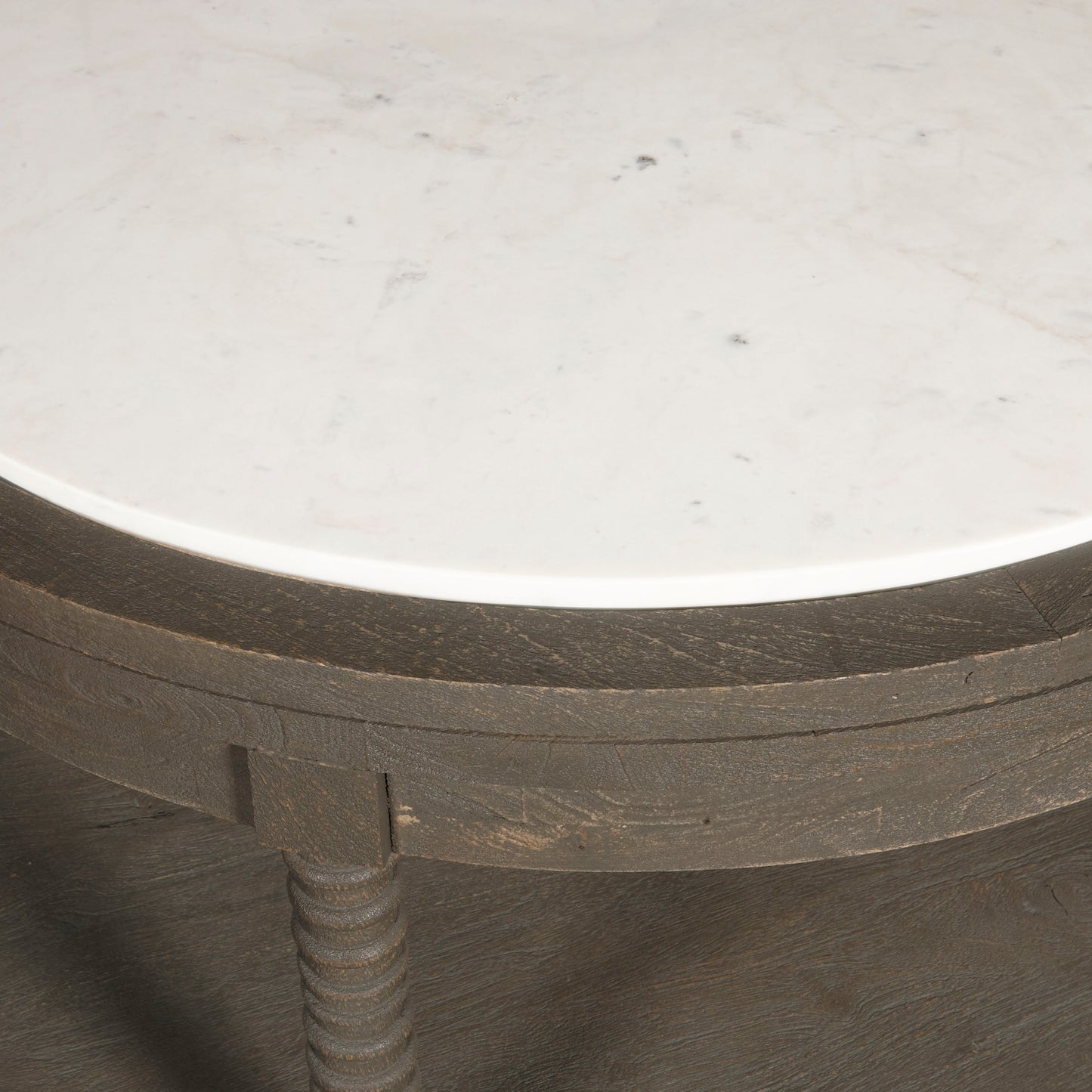 Pulaski Accents - Round Cocktail Table with Marble Top - Natural