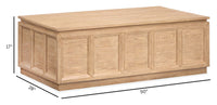 Burnham - Lift Top Storage Cocktail Table With Casters - Sable Dusk