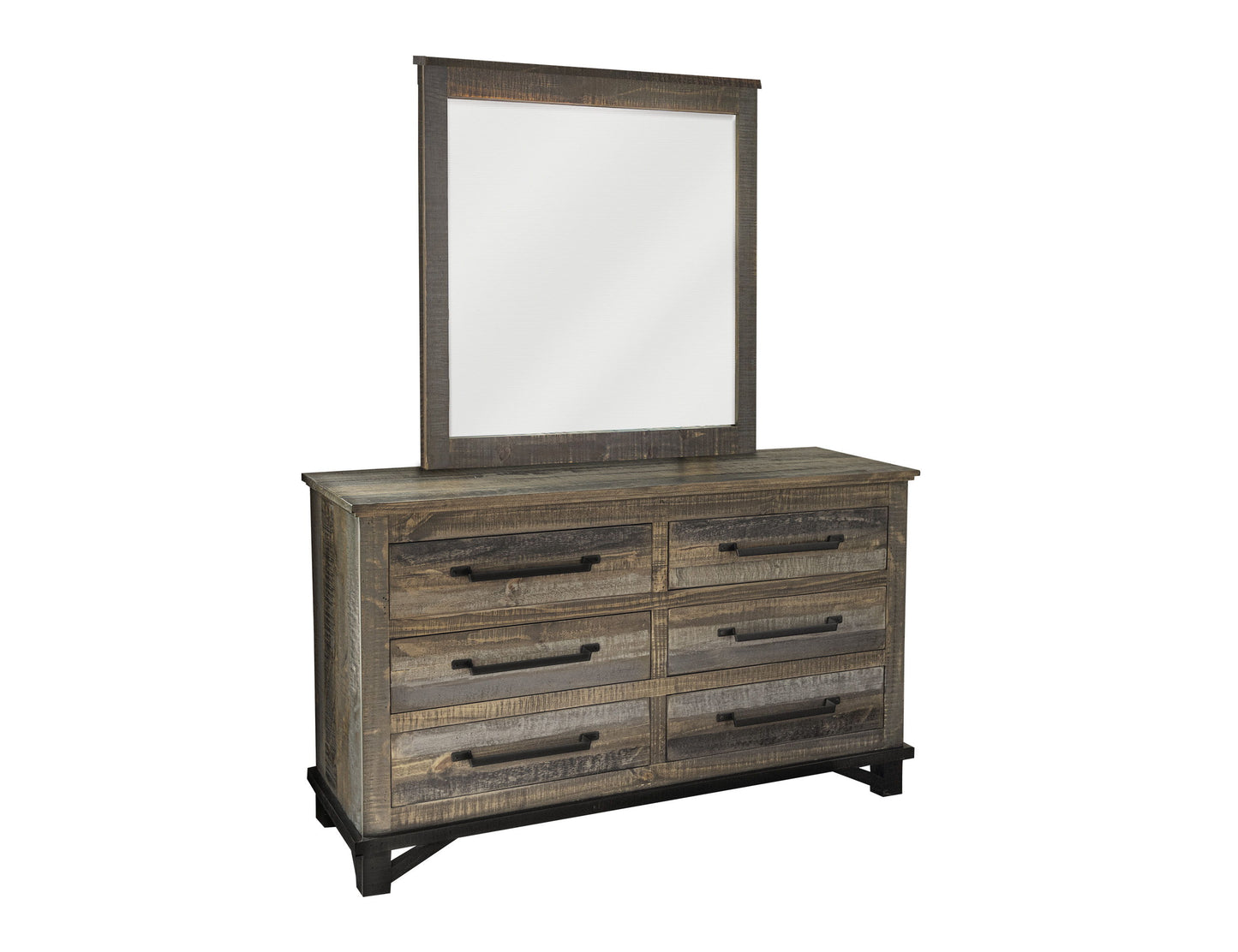 Loft Brown - Dresser - Two Tone Gray / Brown