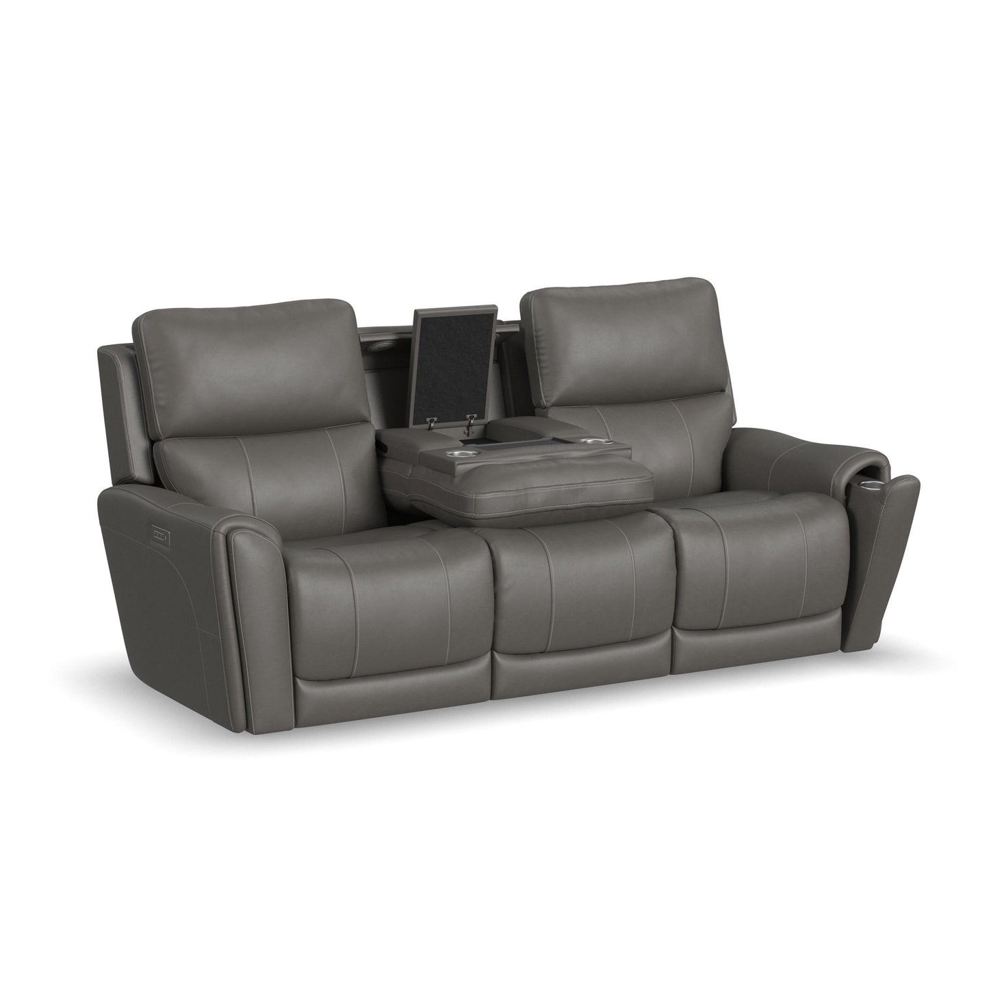 Carter - Power Reclining Sofa With Console & Power Headrests & Lumbar