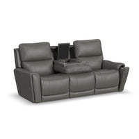 Carter - Power Reclining Sofa With Console & Power Headrests & Lumbar