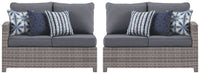 Salem - Gray - Raf / Laf Loveseat W/Cush (Set of 2)