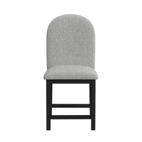 Portland - Round Back Counter Stool (Set of 2) - Black / Gray