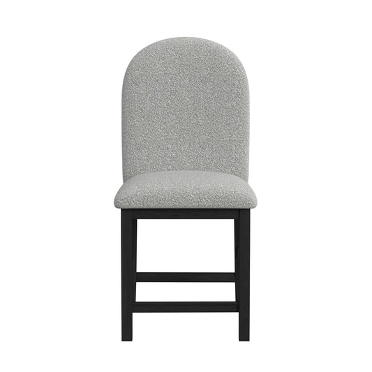 Portland - Round Back Counter Stool (Set of 2) - Black / Gray