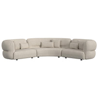 Four Seasons - Sectional Set With 6 Pillows - Camel
