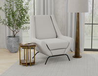 Tyne - Fabric Arm Chair - Light Cream