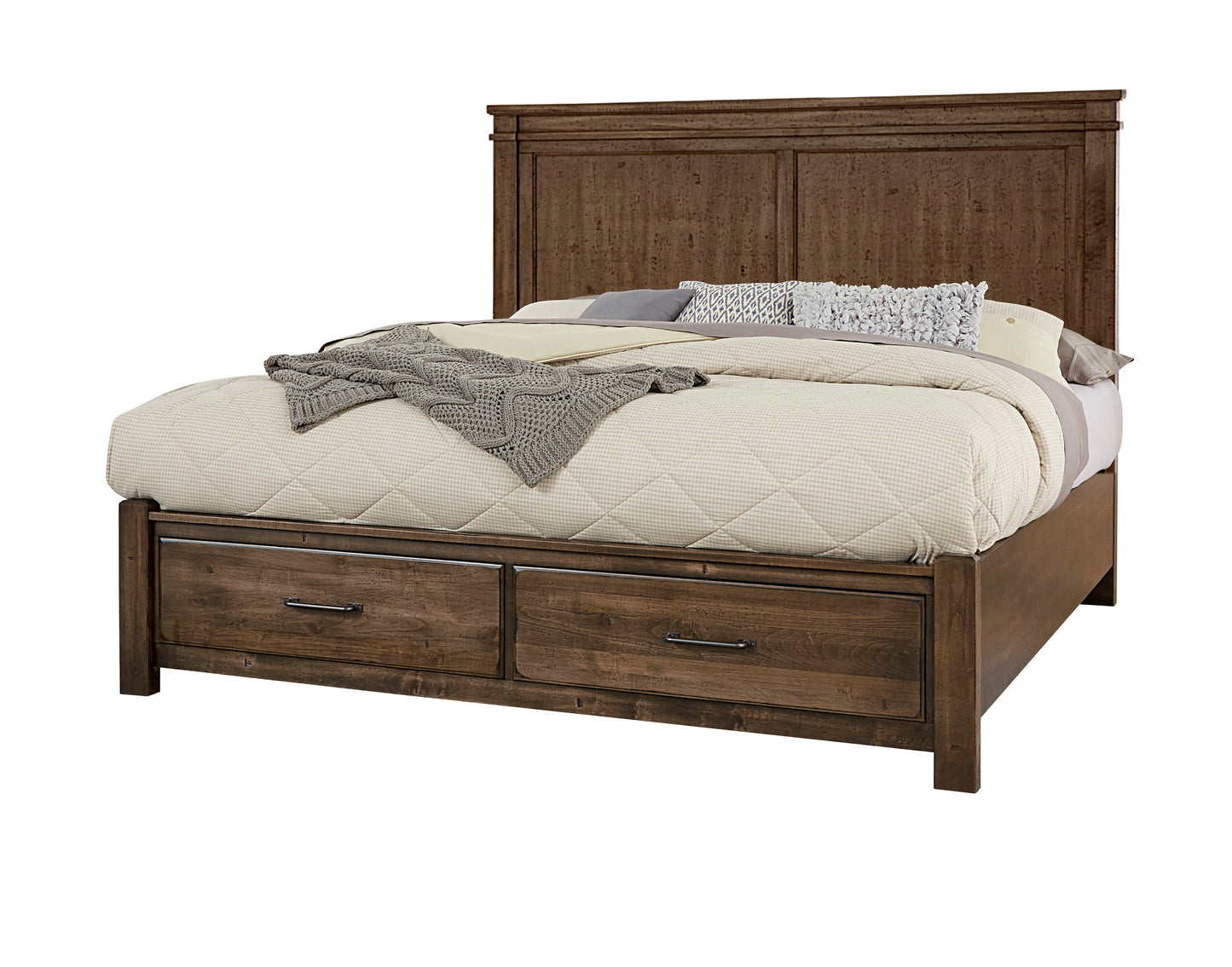 Cool Rustic - Mansion Bed Wih Storage Footboard