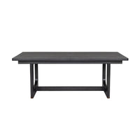 Waterfall - Rectangular Dining Table - Deep Ebony