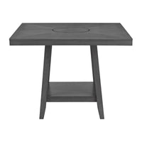 Seneca - Square Counter Table With Lazy Susan