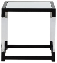 Nallynx - Metallic Gray - Square End Table