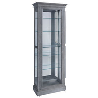 Pulaski Accents - Side Entry Curio Cabinet - Gray