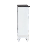 Allyson Park - Accent Hall Console - Wirebrushed White / Charcoal