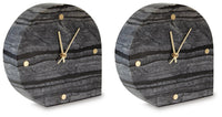 Janmour - Table Clock (Set of 2) - Black
