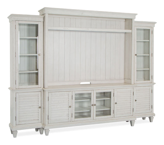 Newport - Entertainment Wall - Alabaster
