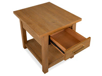 Lindon - Drawer End Table - Belgian Wheat