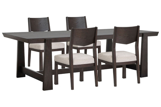Tauren - Trestle Dining Table Set