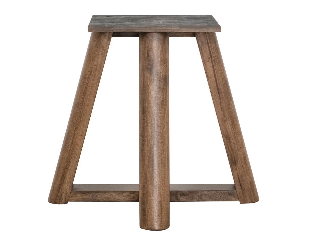 Silver - Round Dining Table - Brown