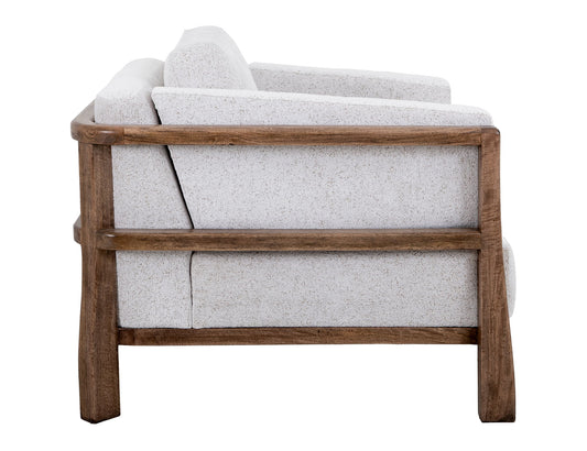 Roots - Armchair - Pearl Silver / Light Brown