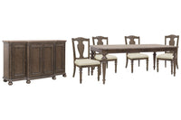 Saddle Creek - Extendable Leg Dining Table Set