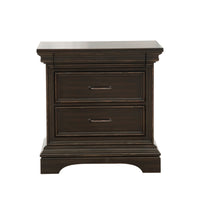 Caldwell - 2 Drawer Nightstand - Brown