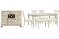 Newport - 7 Piece Extendable Rectangular Dining Table Set