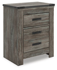 Frandern - Gray - Two Drawer Night Stand
