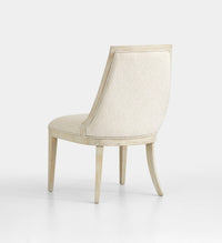 Herringbone Ridge - Upholstered Host Chair (Set of 2) - Clara Natural