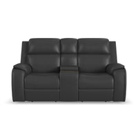 Ziggy - Power Reclining Loveseat With Console, Power Headrest, Lumbar, Heat & Massage