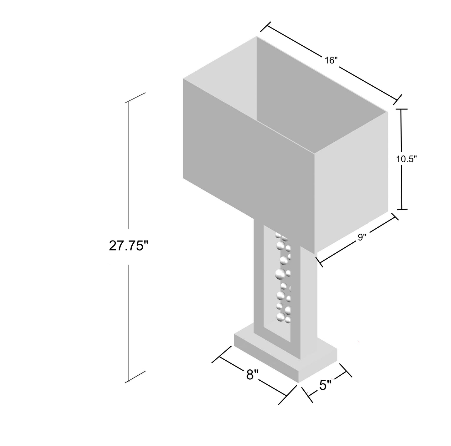 Monica - Table Lamp - Chrome